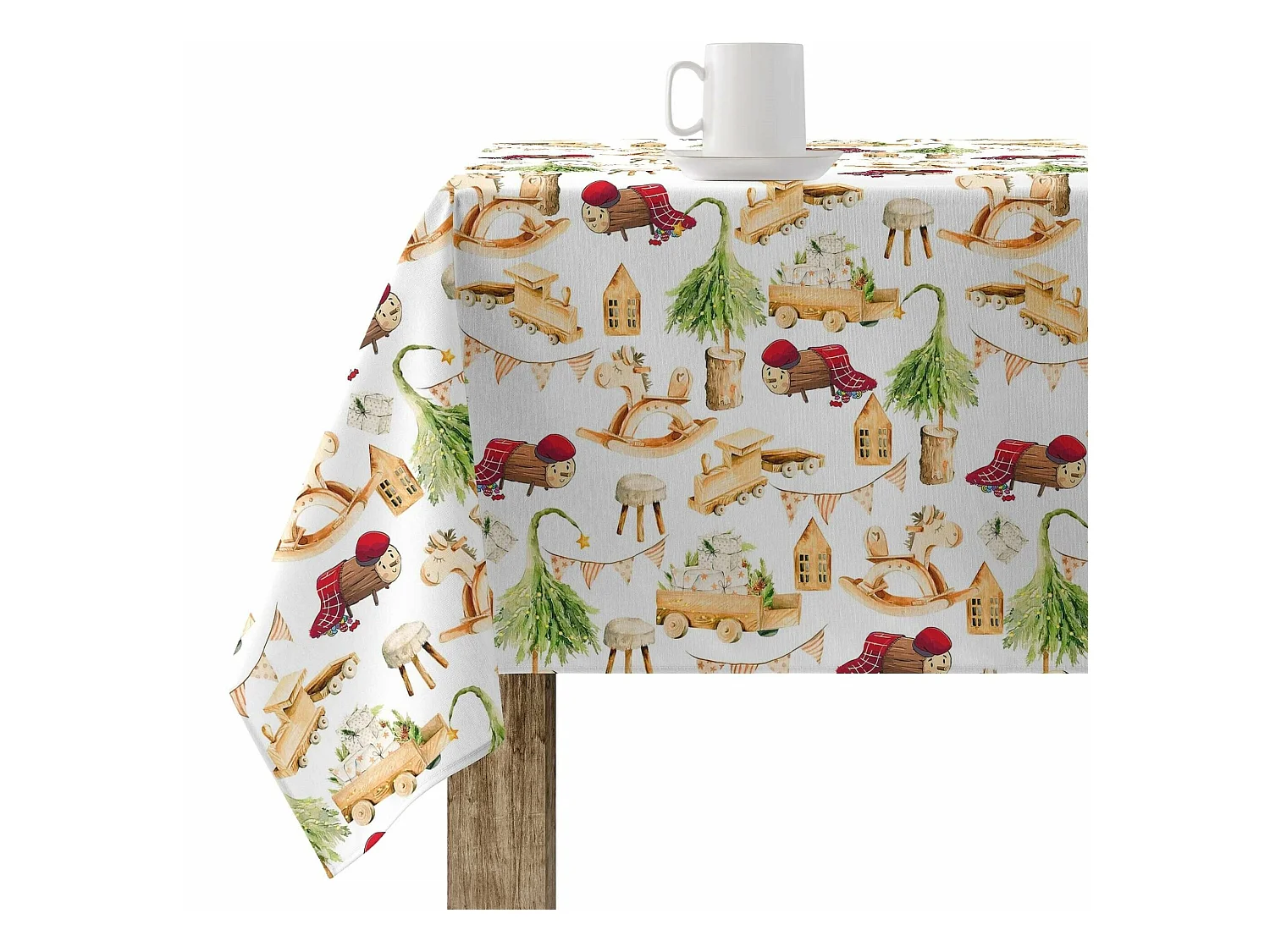 Nappe enduite anti-taches Cagatió 2 200x140 cm
