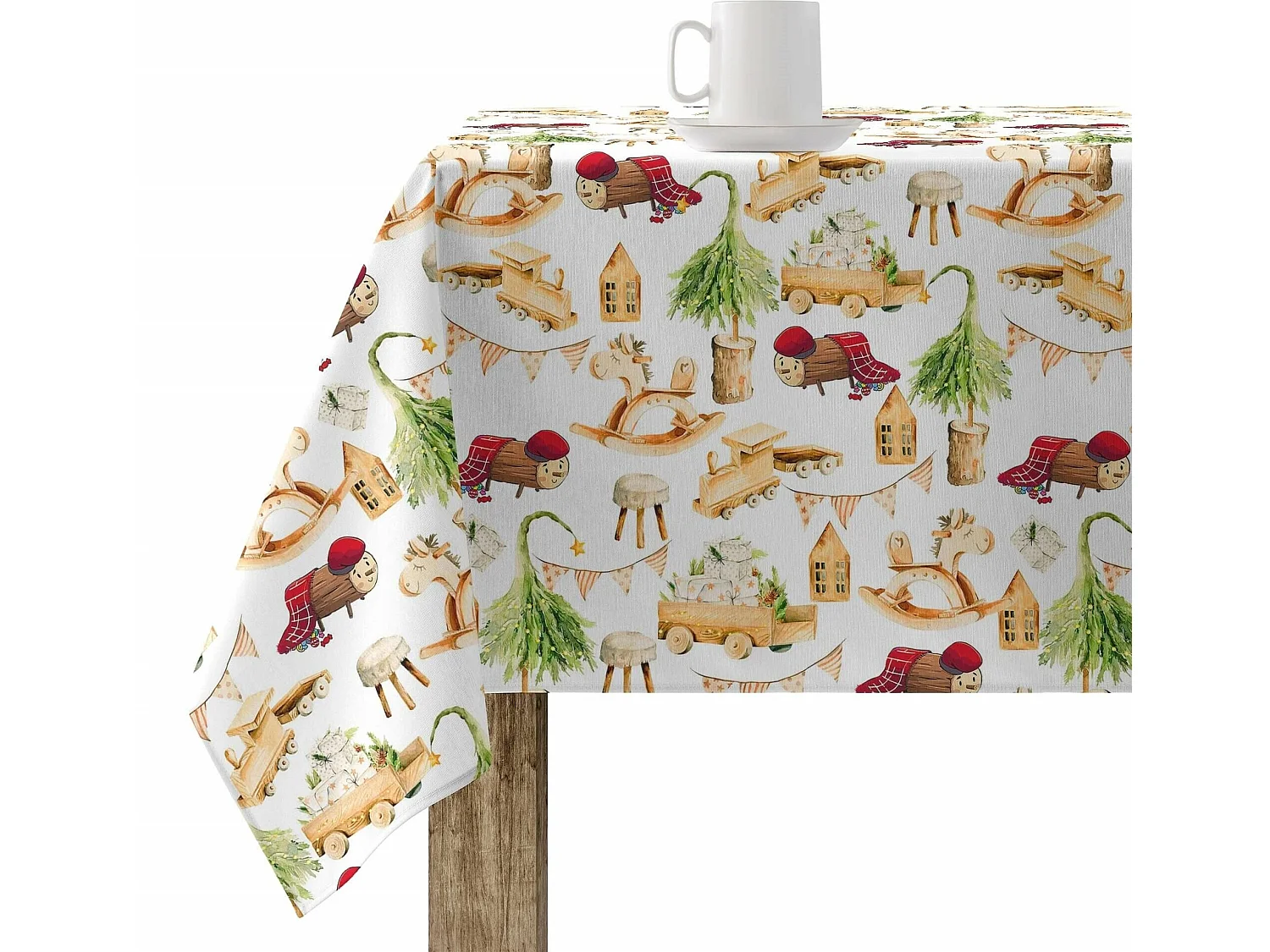 Nappe enduite anti-taches Cagatió 2 200x140 cm