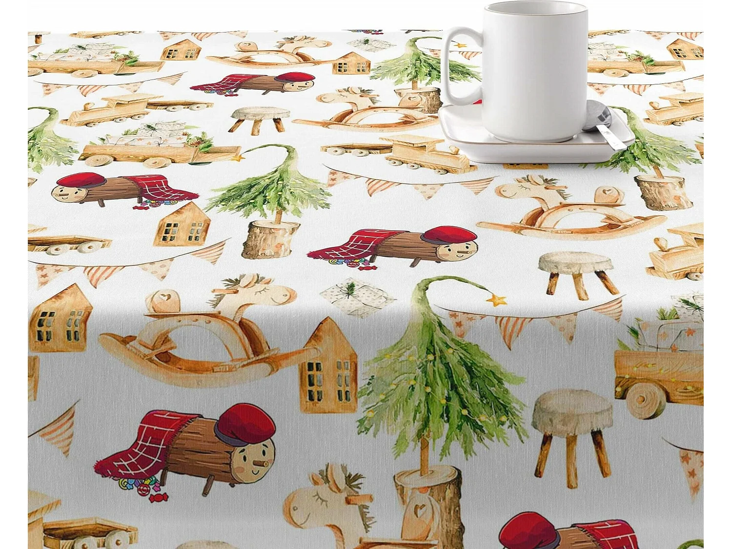 Nappe enduite anti-taches Cagatió 2 200x140 cm