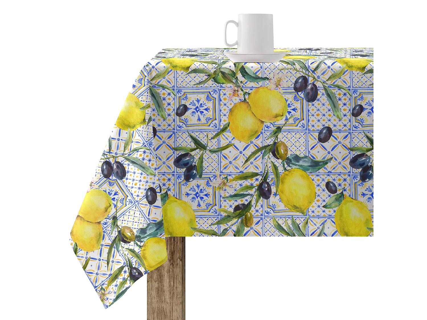 Nappe enduite anti-taches 0120-260 - 140x140 cm