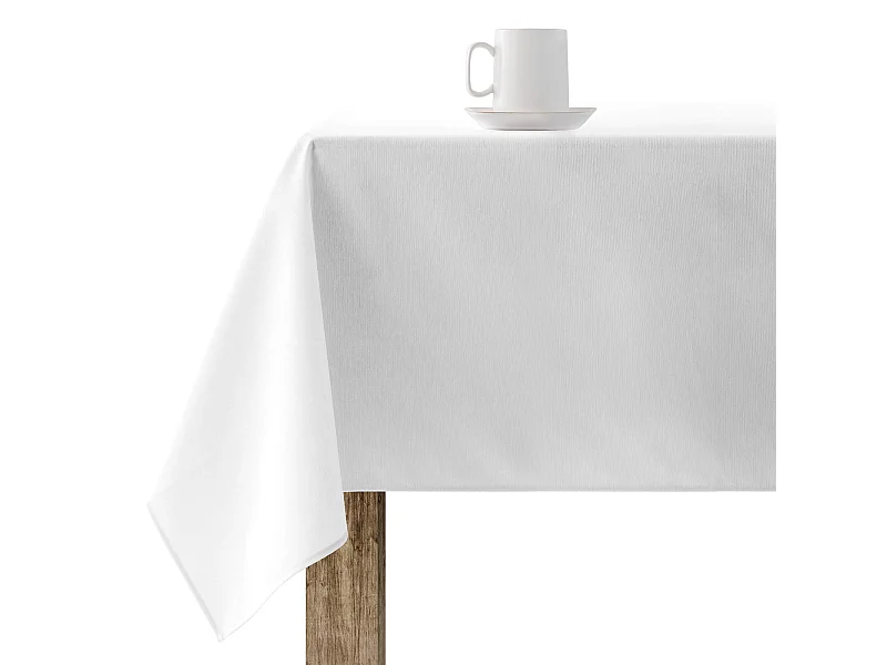 Mantel resinado antimanchas XL Liso blanco 103 - 180x300 cm