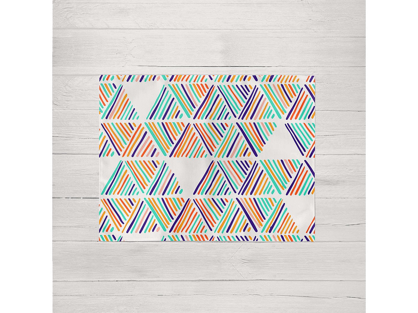 Linge De Table Pur Coton Enduit Motif Jacquard Jaune Orange Ocre