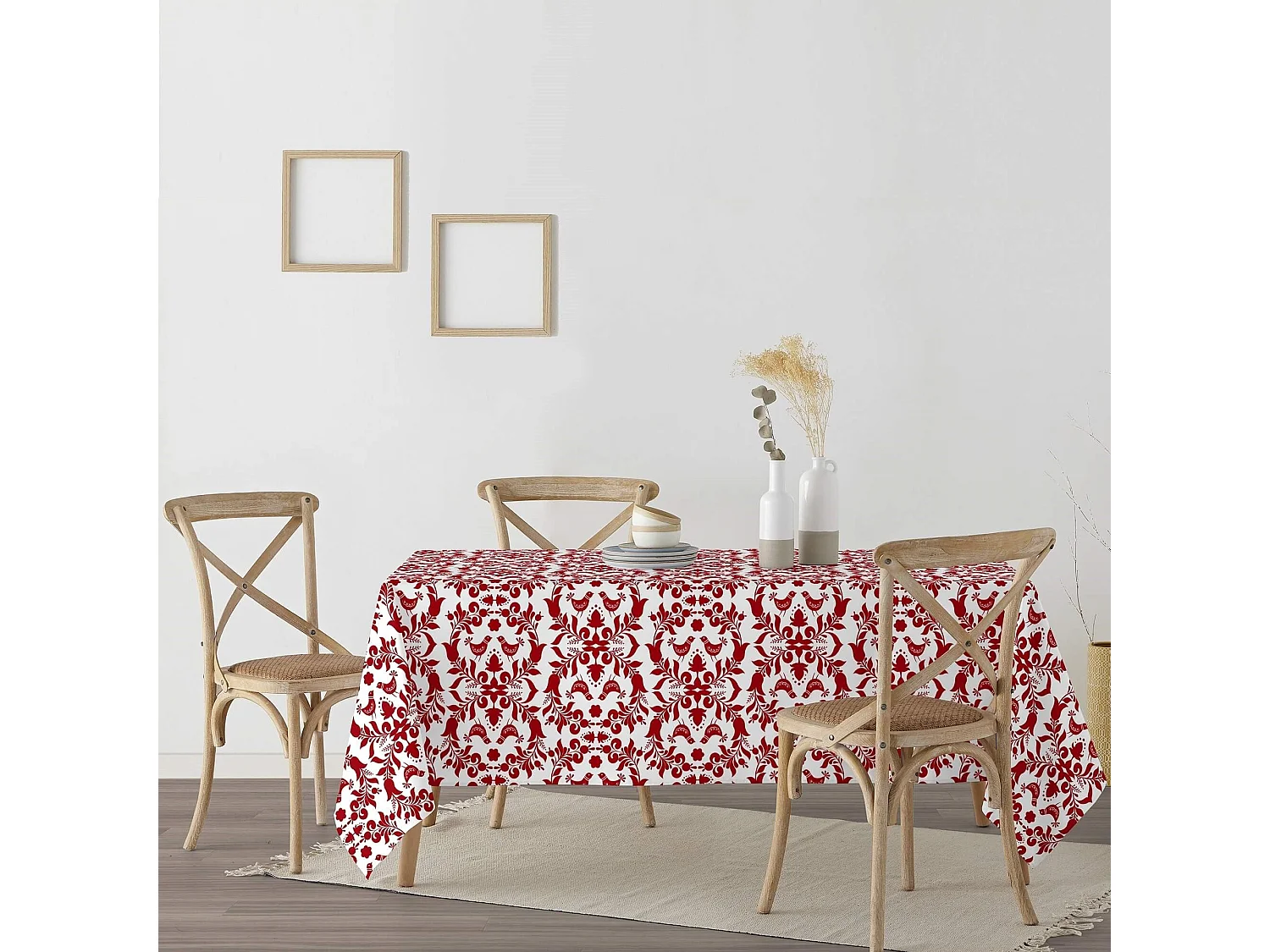 Nappe enduite anti-taches Merry Christmas 8 140x140 cm