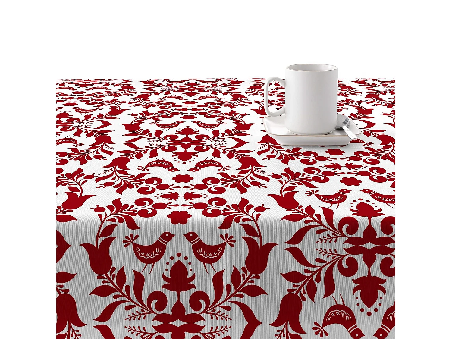 Mantel resinado antimanchas Merry Christmas 8 140x140 cm