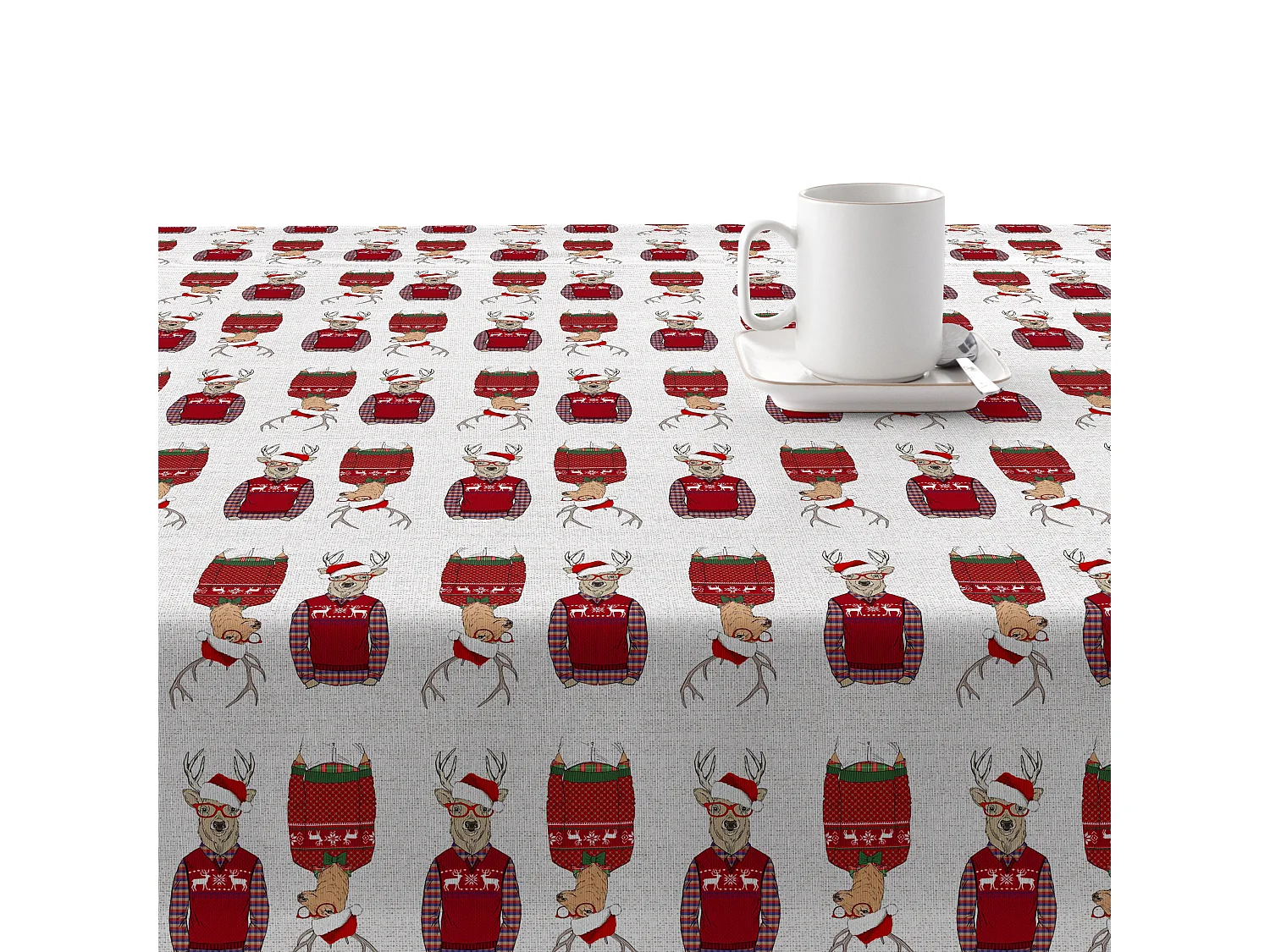 Mantel resinado antimanchas Merry Christmas 15 300x140 cm