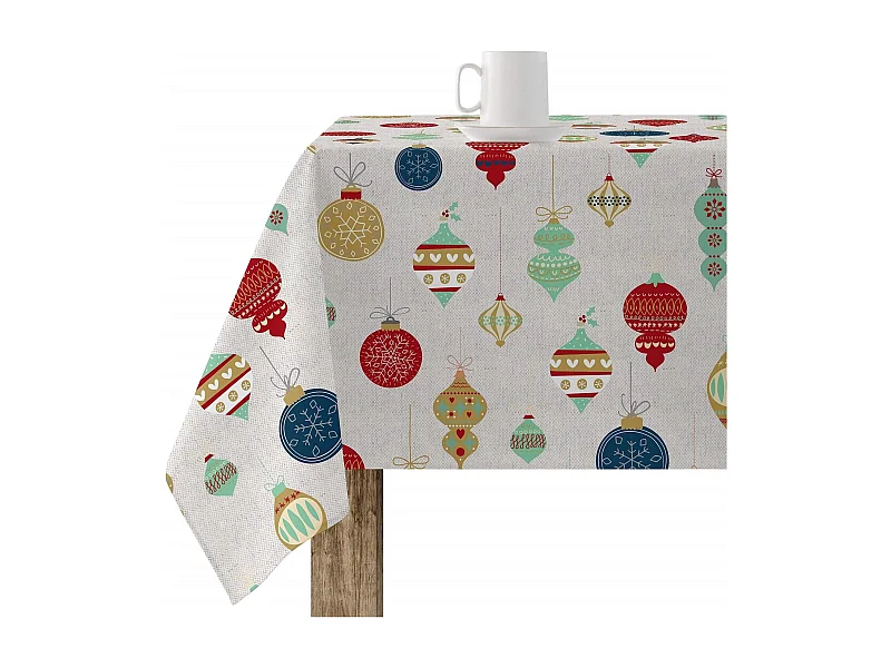 Mantel resinado antimanchas Merry Christmas 13 140x140 cm
