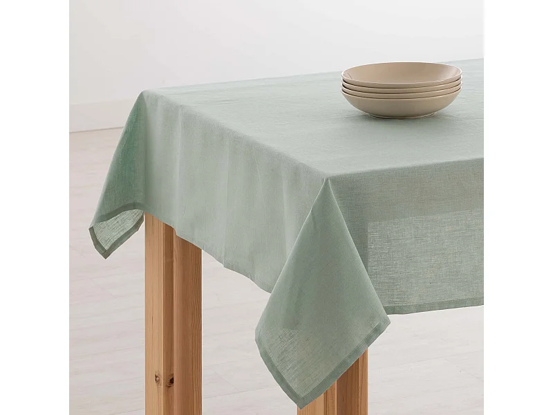 Nappe hydrofuge anti-taches en lin 100 % eau - 100x150 cm