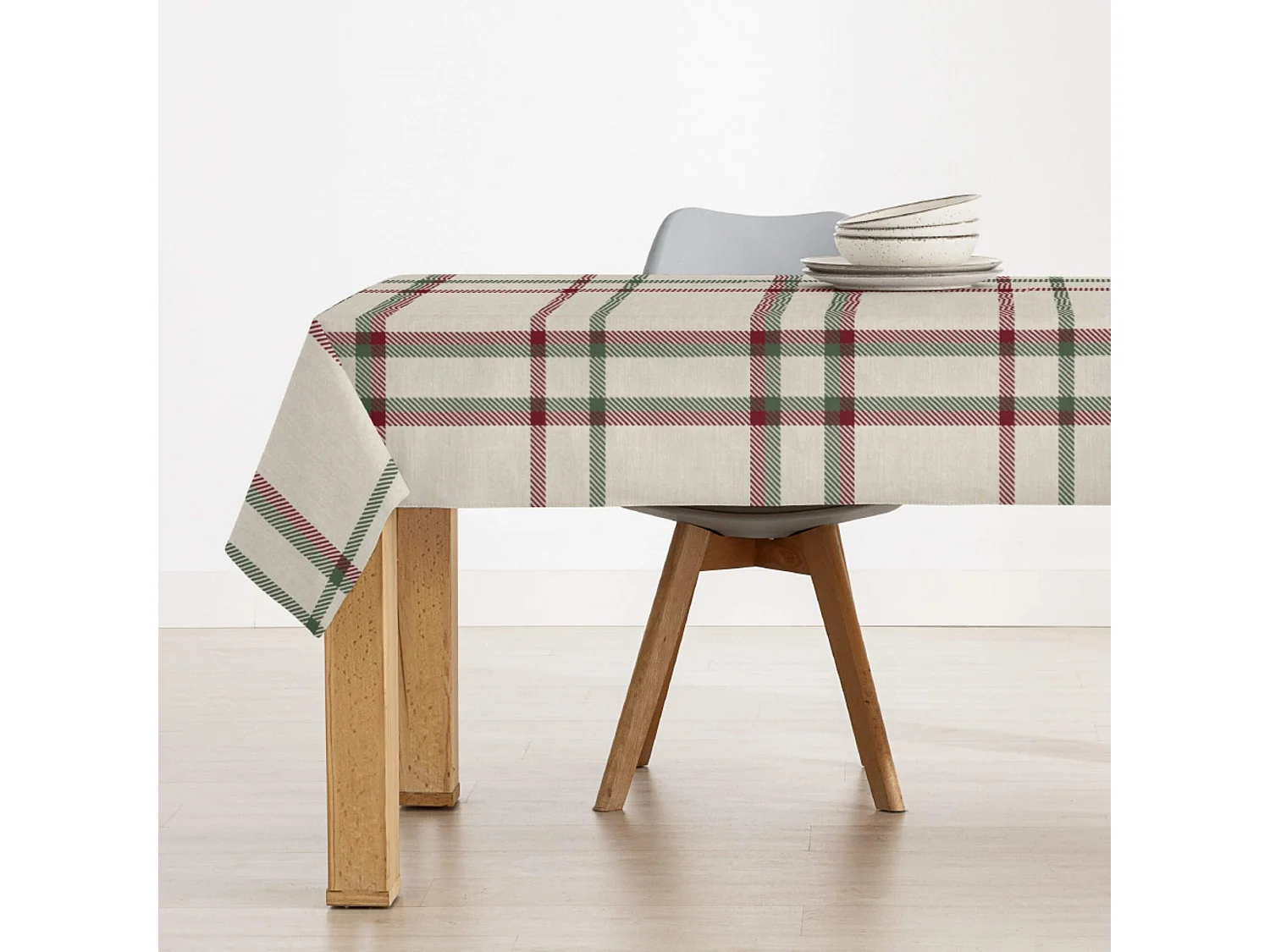 Nappe enduite anti-taches tableaus Navidad 100x140 cm