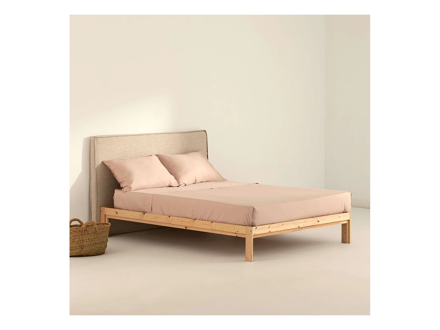 Juego de sÃ¡banas satÃ©n 300 hilos Pink - 90 (160x270 cm)