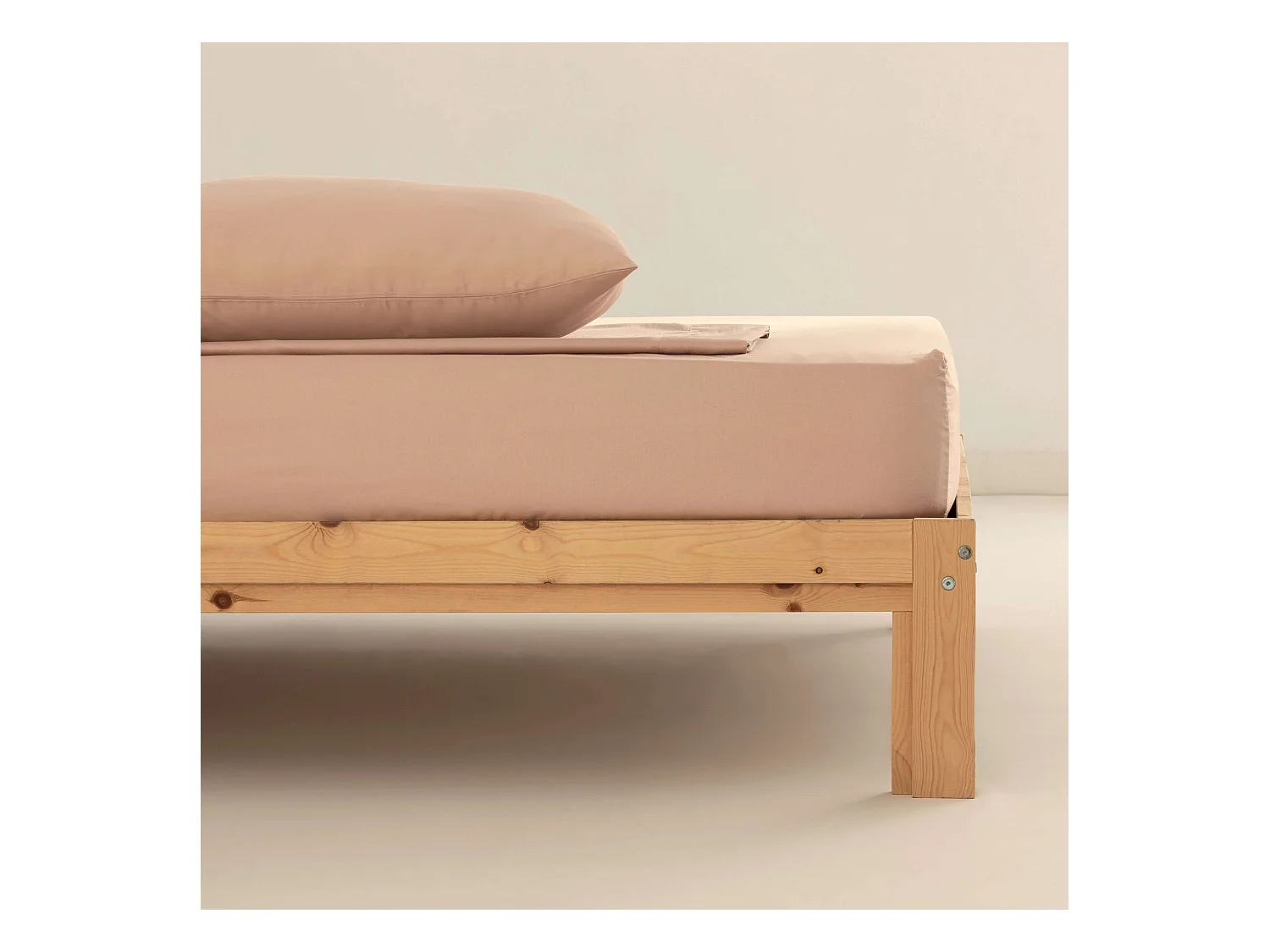 Ensemble de draps en satin 300 fils Pink - 90 (160x270 cm)