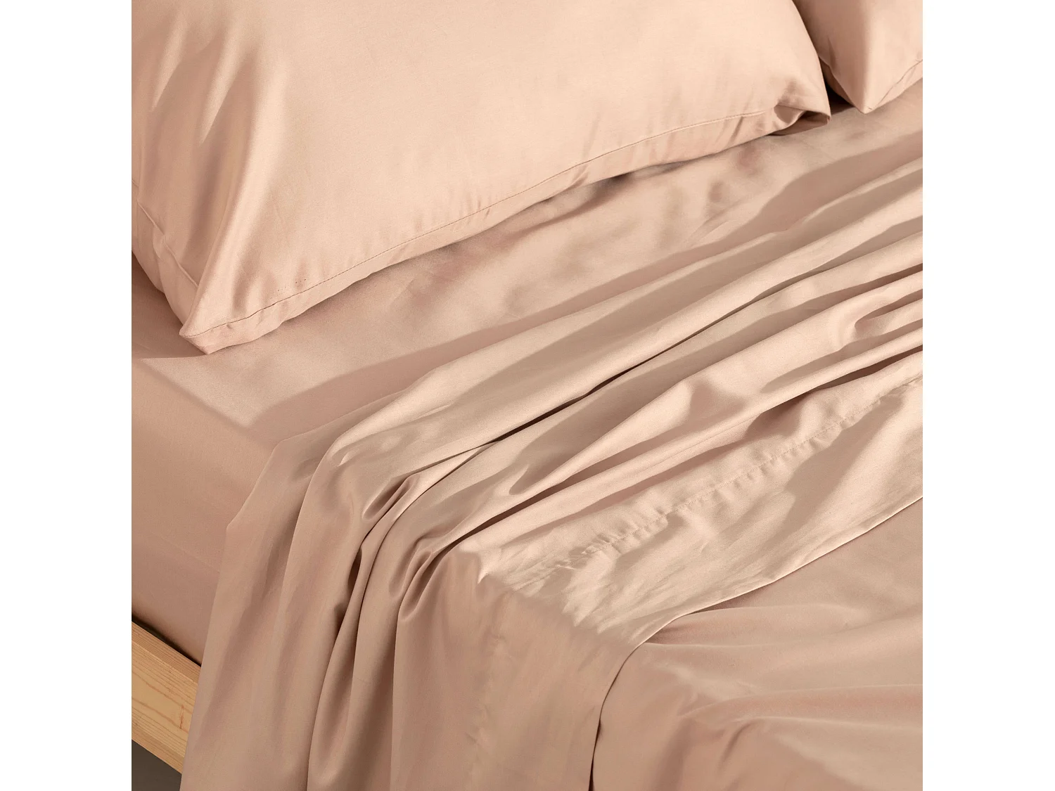 Juego de sÃ¡banas satÃ©n 300 hilos Pink - 90 (160x270 cm)