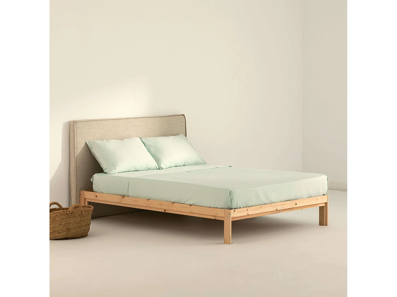 Juego de sábanas satén 300 hilos Mint - 150/160 (240x270 cm)