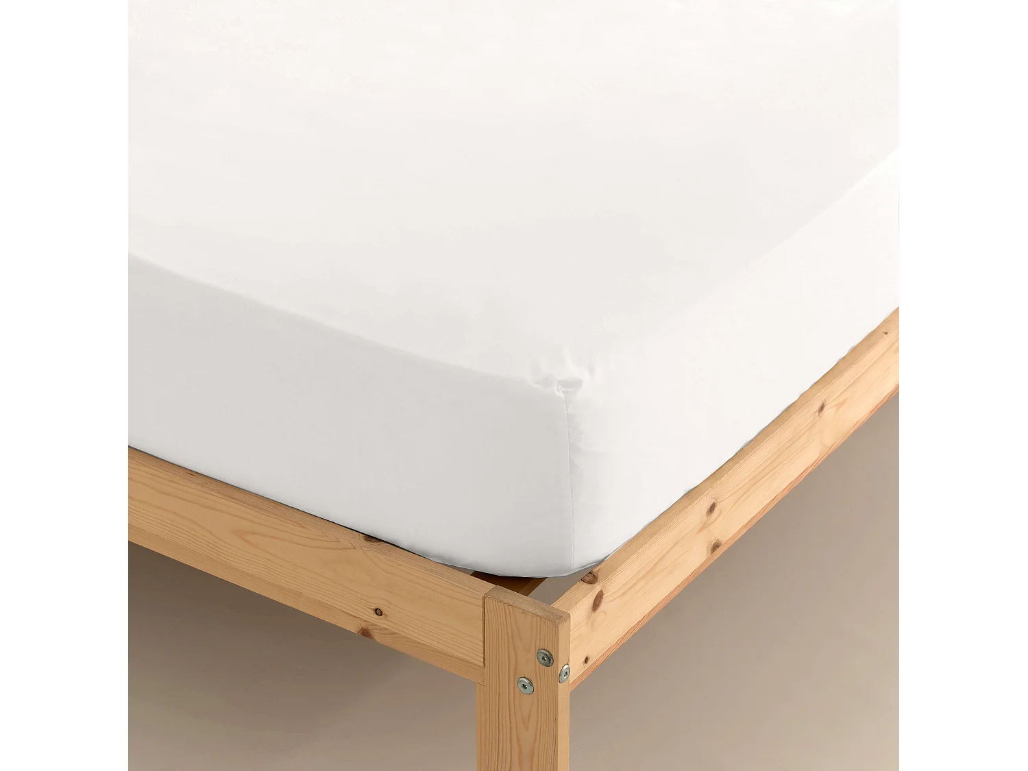 Bajera satÃ©n 300 hilos White - 180x200 cm