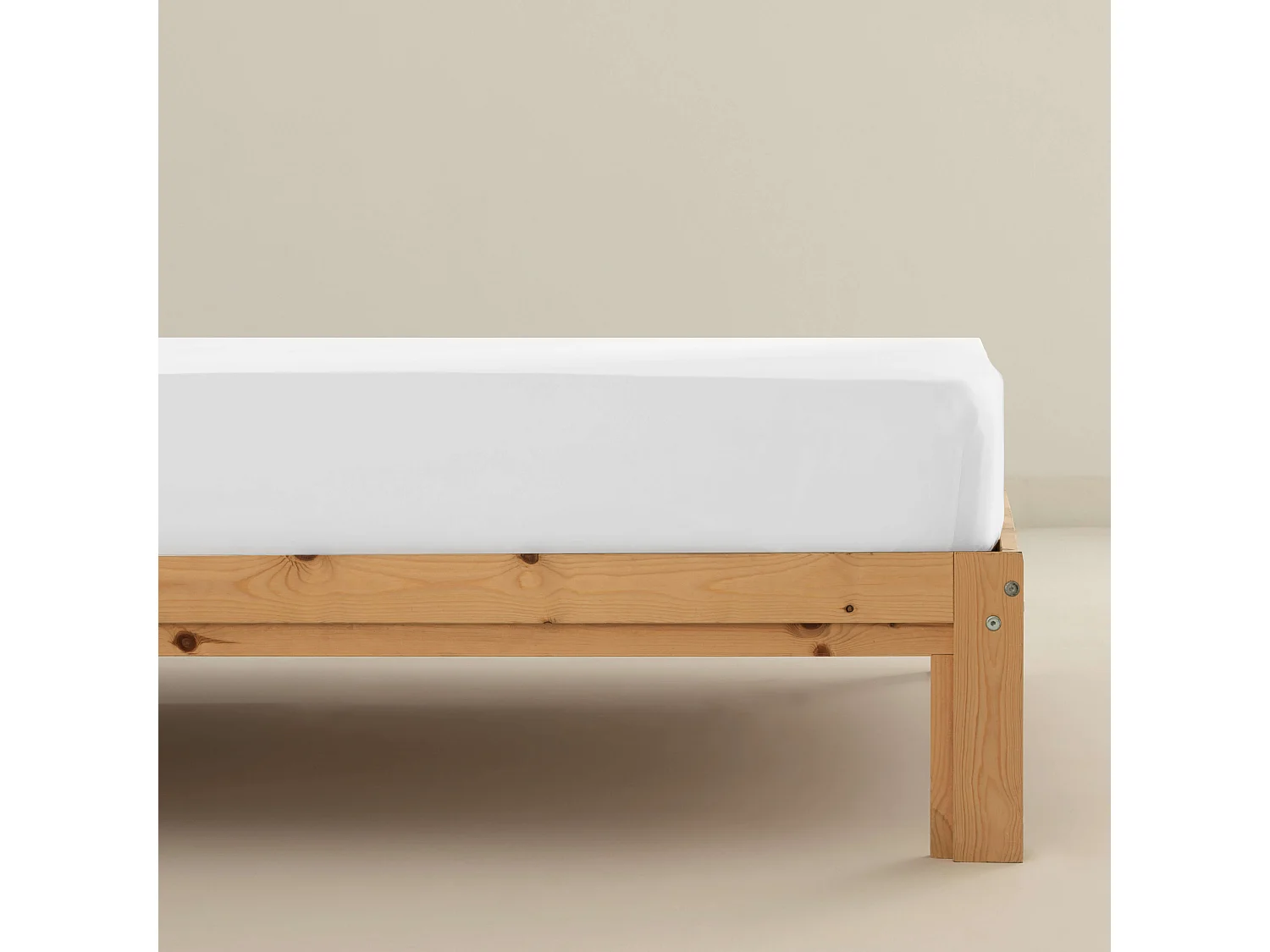 Bajera satÃ©n 300 hilos White - 180x200 cm