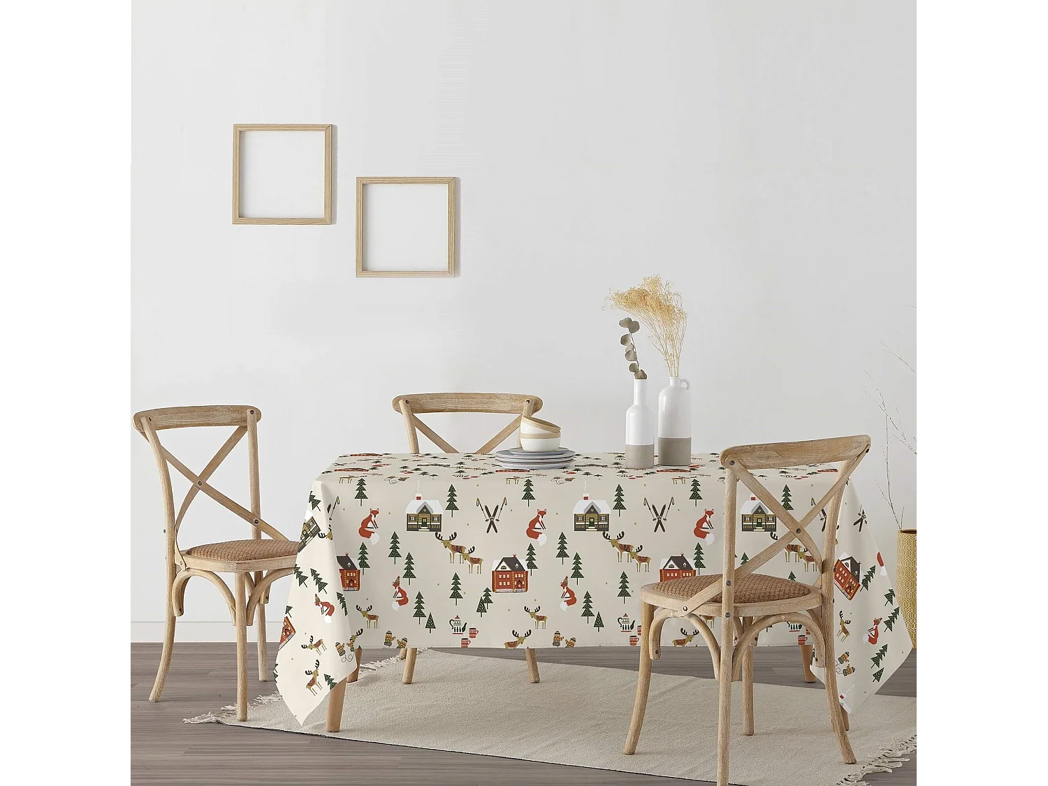 Mantel resinado antimanchas Merry Christmas 38 250x140 cm