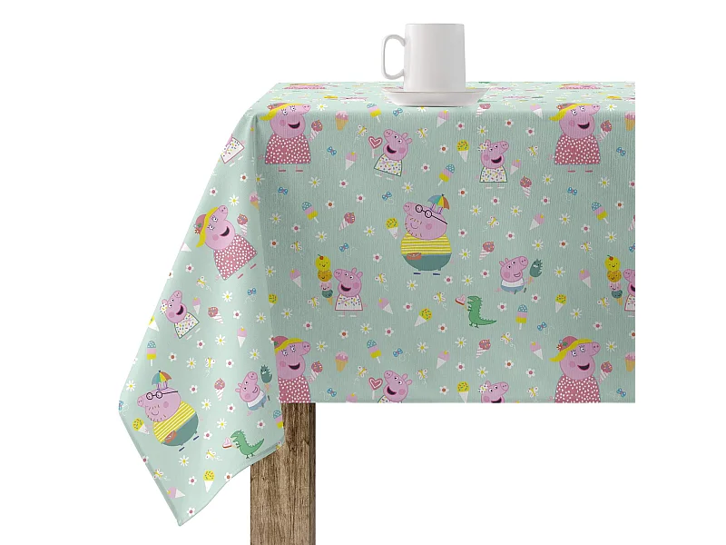 Mantel resinado antimanchas Summer Peppa 1 - 200X140 cm
