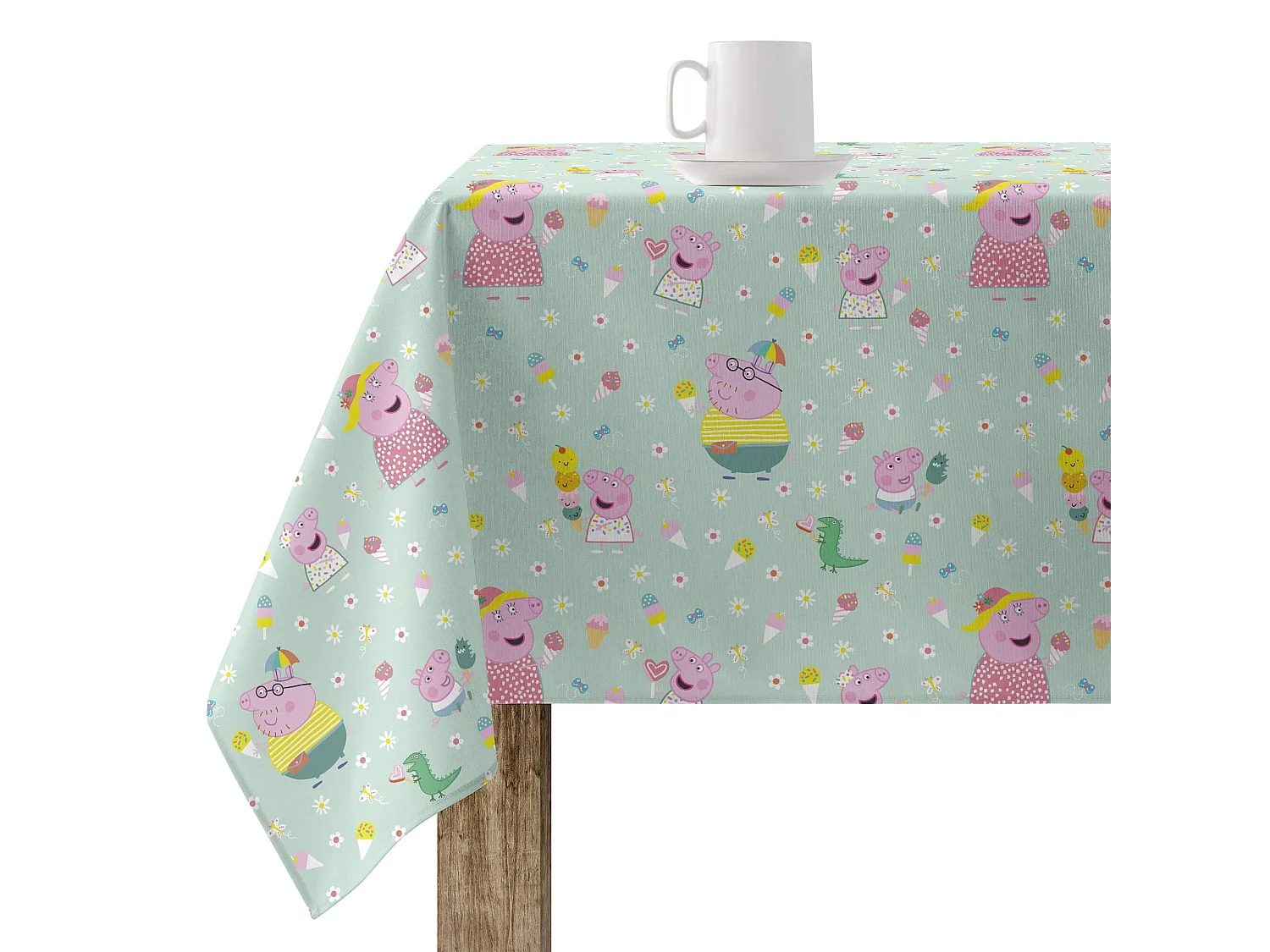 Mantel resinado antimanchas Summer Peppa 1 - 200X140 cm