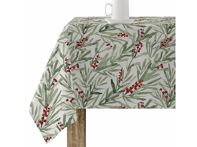 Nappe enduite anti-taches Merry Christmas 46 140x140 cm
