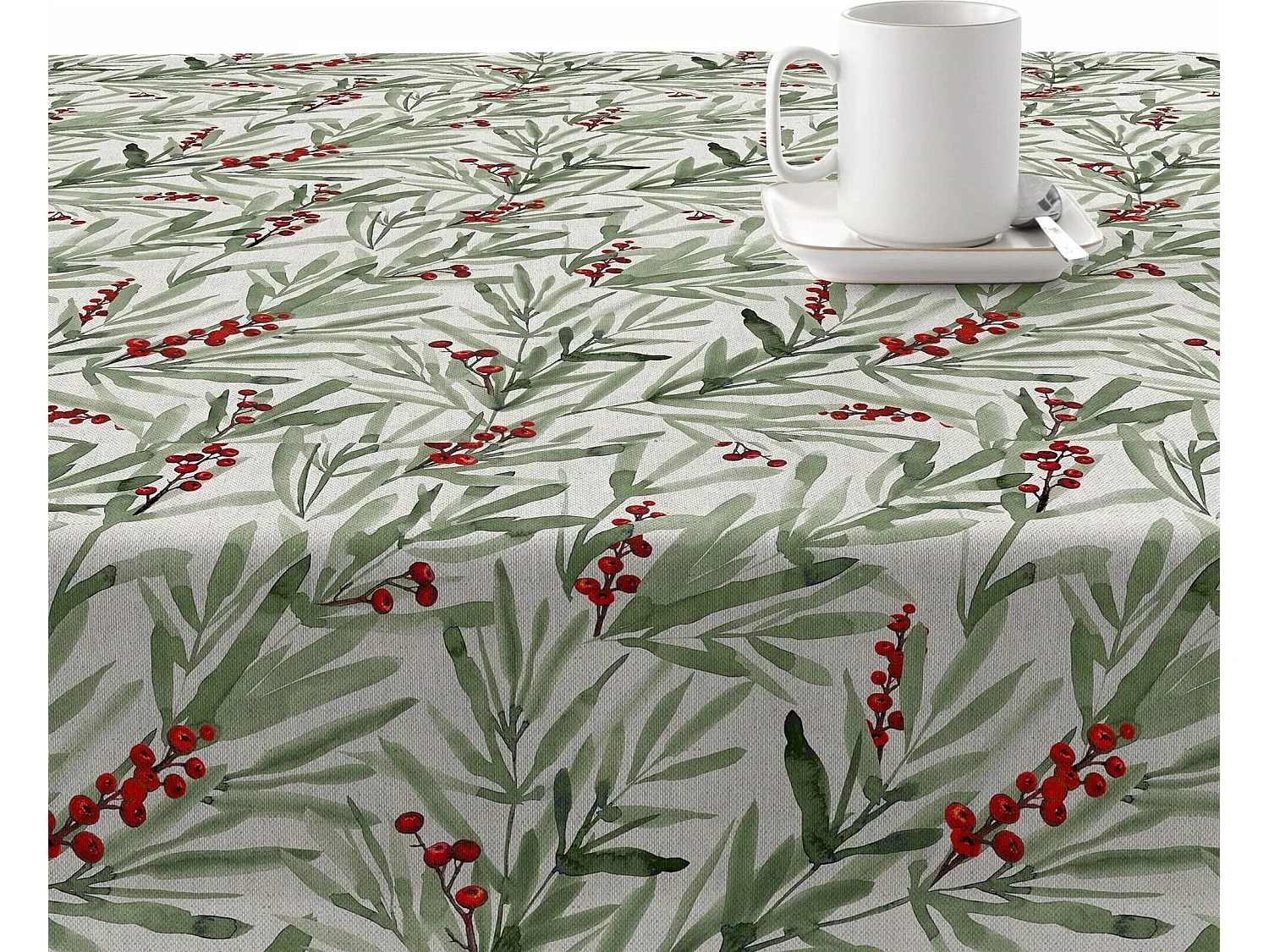 Nappe enduite anti-taches Merry Christmas 46 140x140 cm