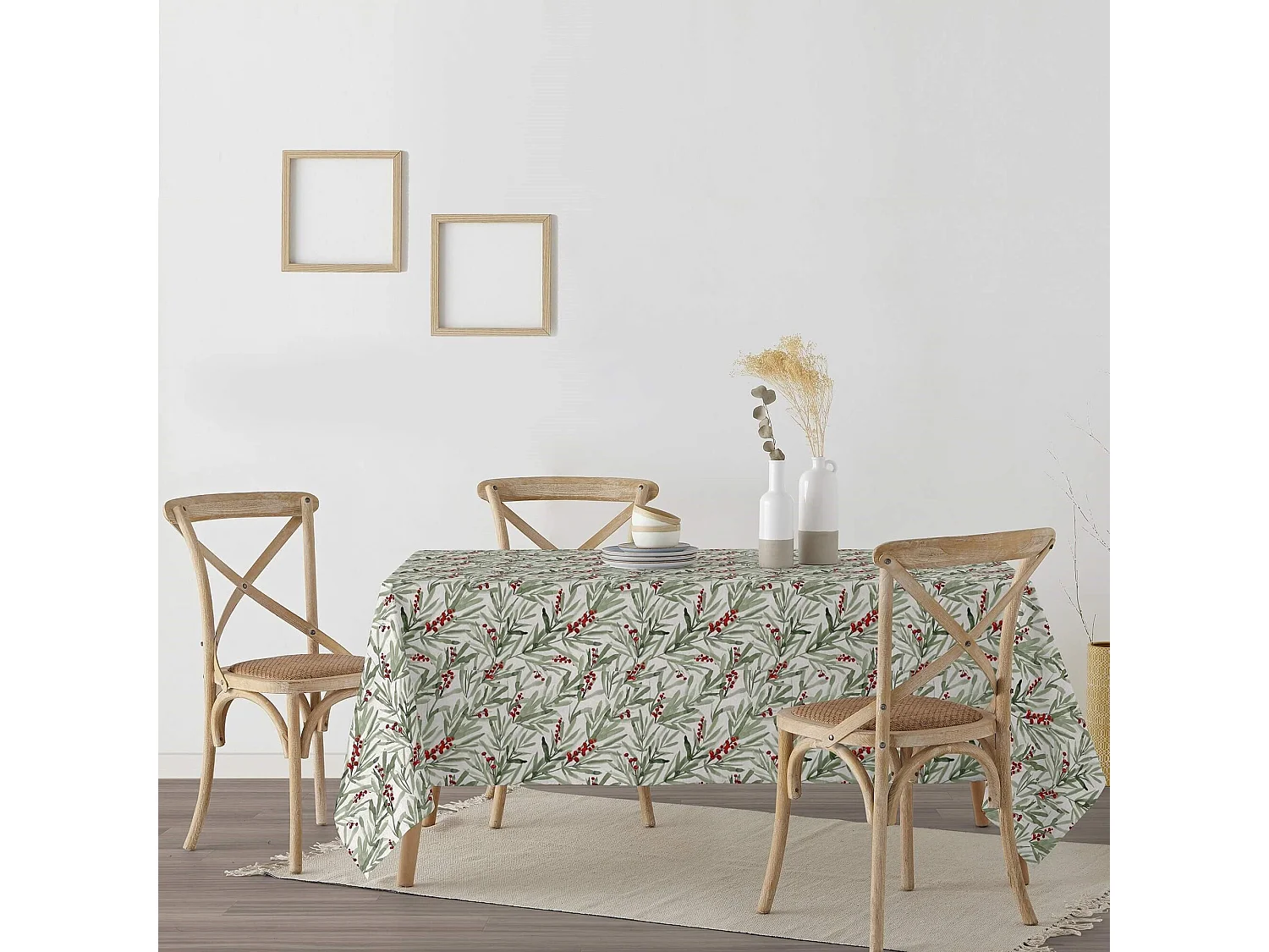 Nappe enduite anti-taches Merry Christmas 46 140x140 cm