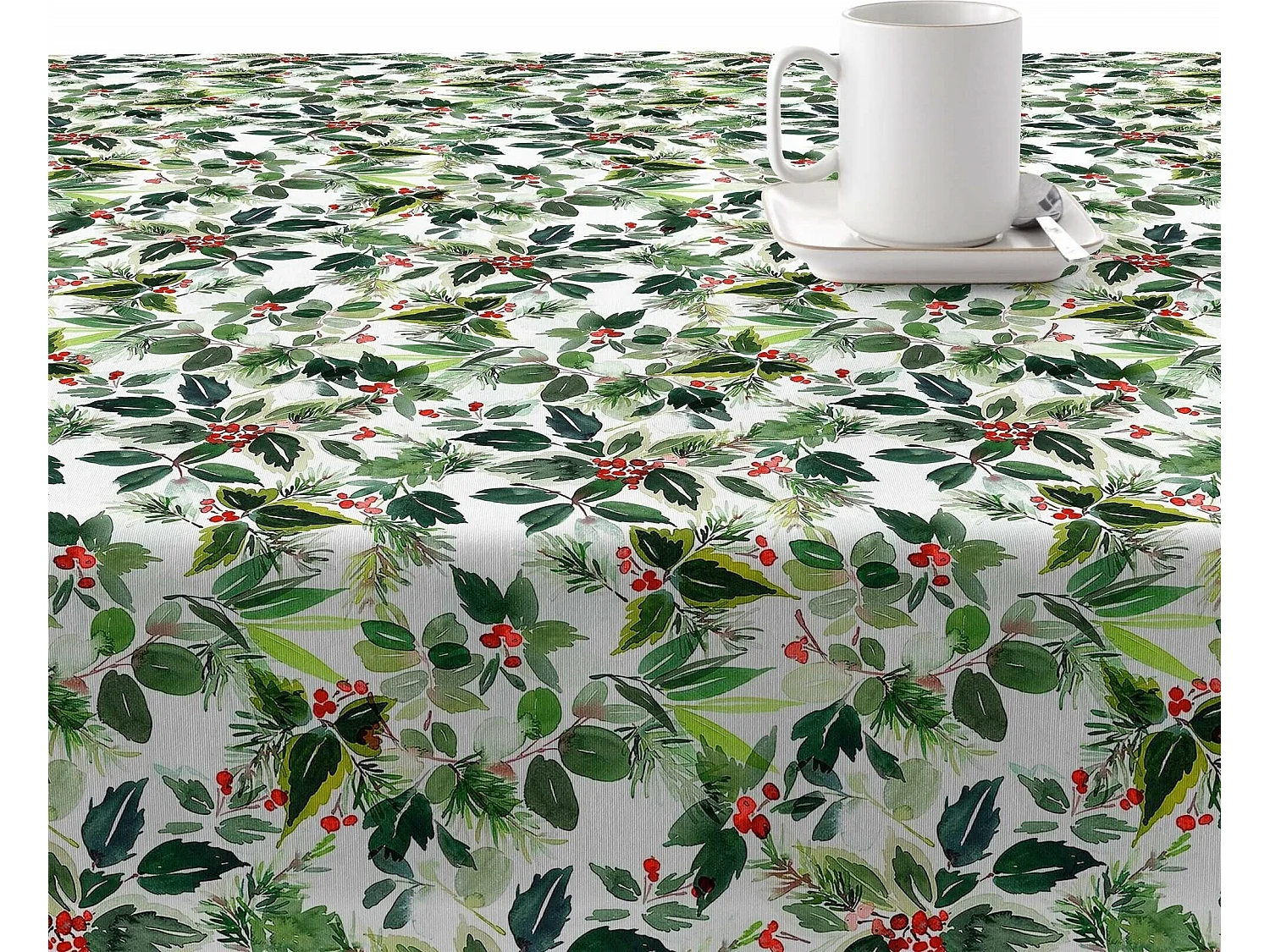 Nappe enduite anti-taches Merry Christmas 26 200x140 cm