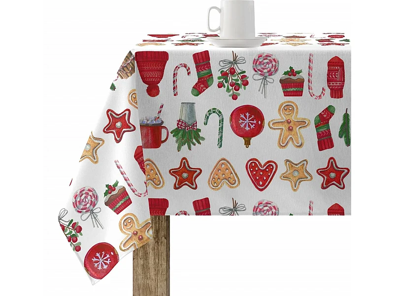 Mantel resinado antimanchas Merry Christmas 9 200x140 cm