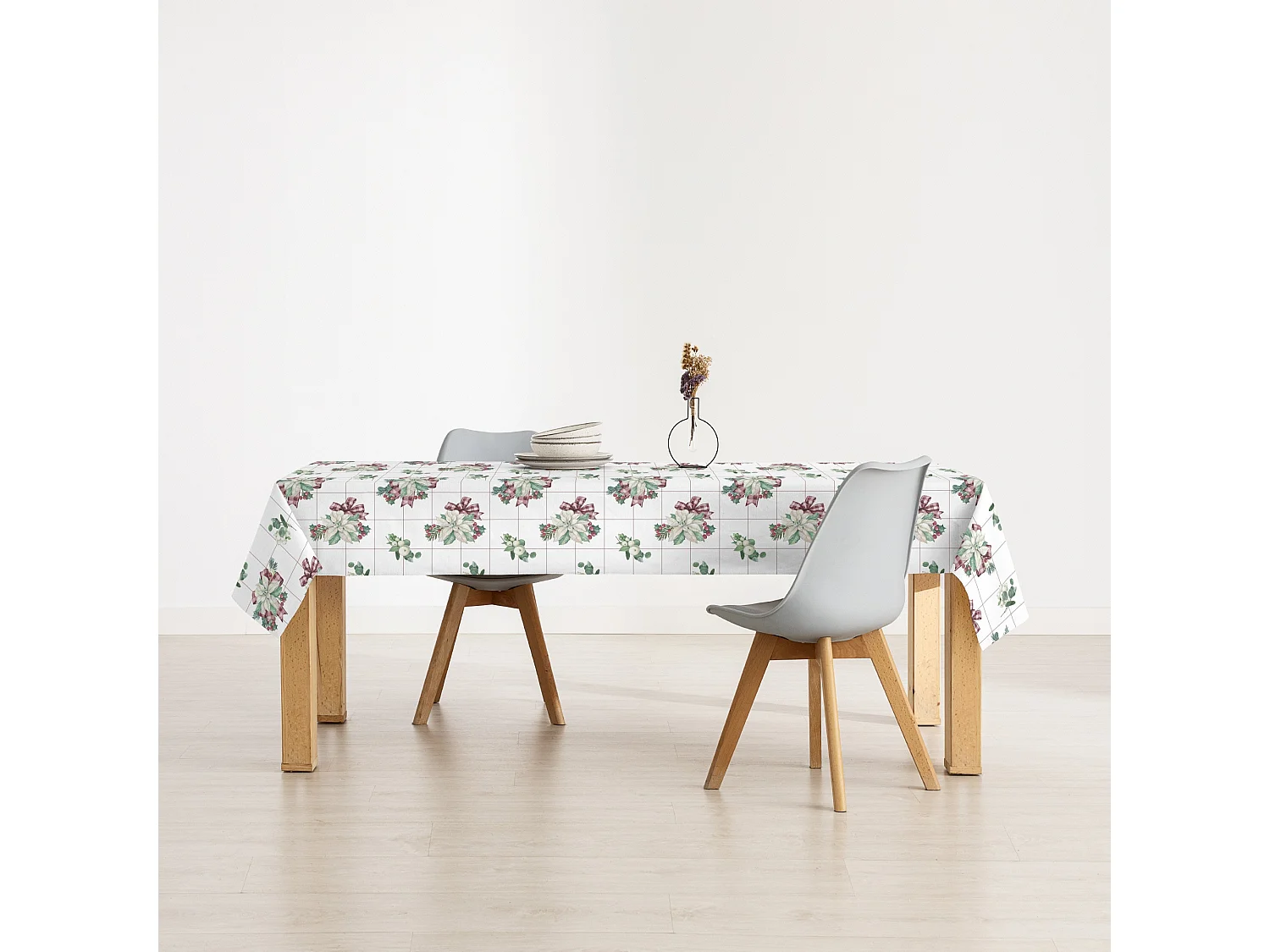 Nappe enduite anti-taches Red Christmas 2 100x140 cm