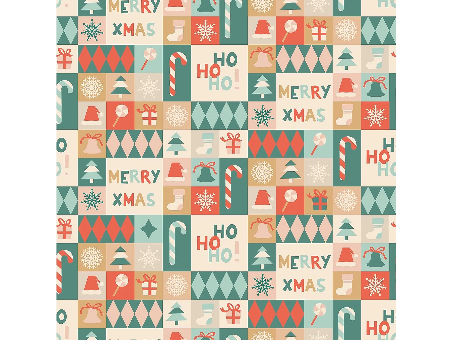 Nappe enduite anti-taches Merry Christmas 74 100x140 cm