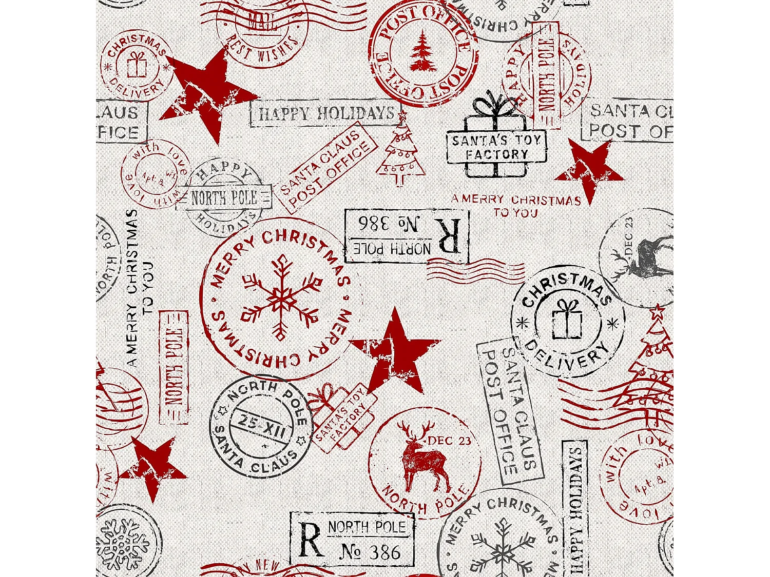 Nappe enduite anti-taches Merry Christmas 1 140x140 cm