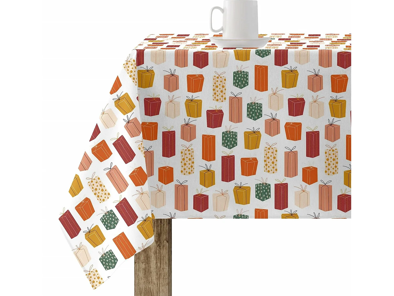 Nappe enduite anti-taches Merry Christmas 52 100x140 cm