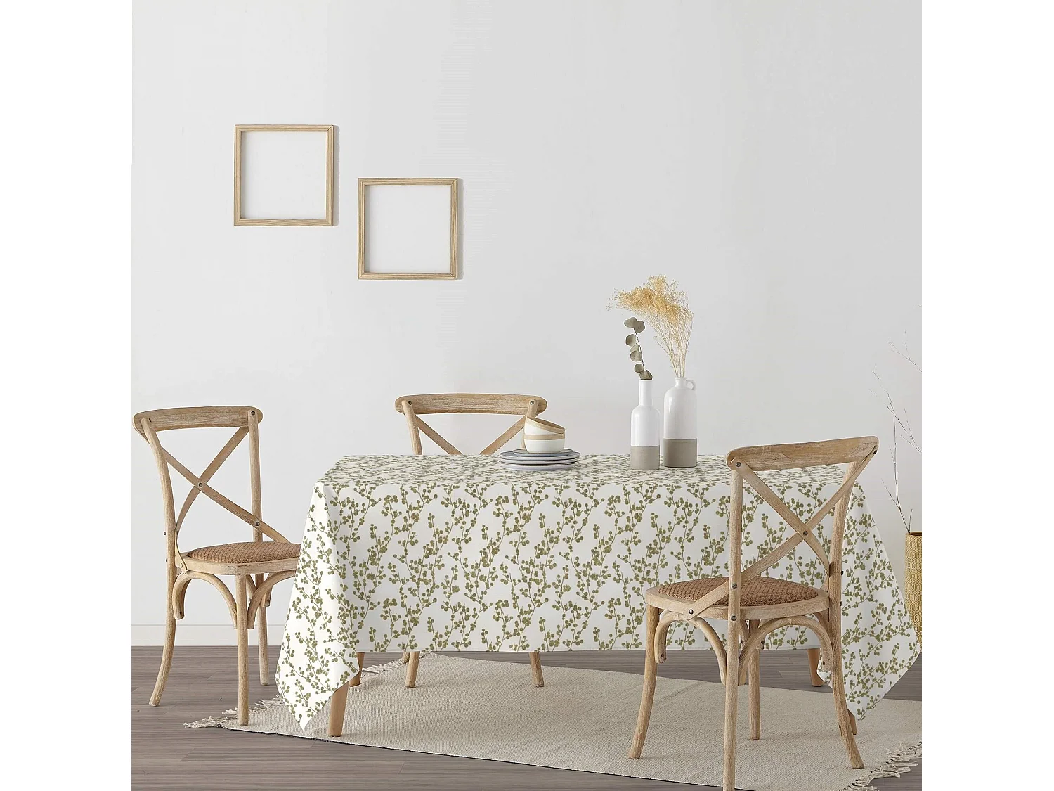 Nappe enduite anti-taches Tree Gold 250x140 cm