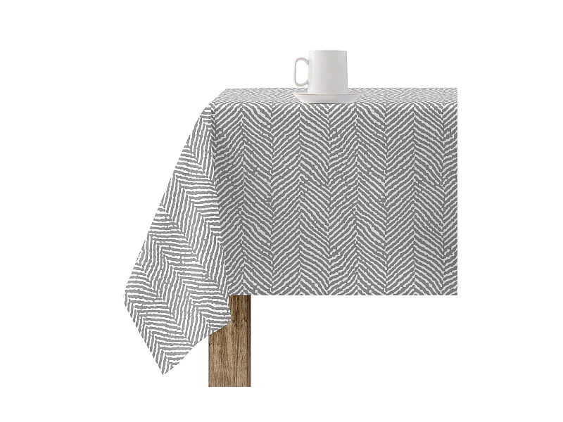 Mantel resinado antimanchas Alejandria Gris - 100x140 cm