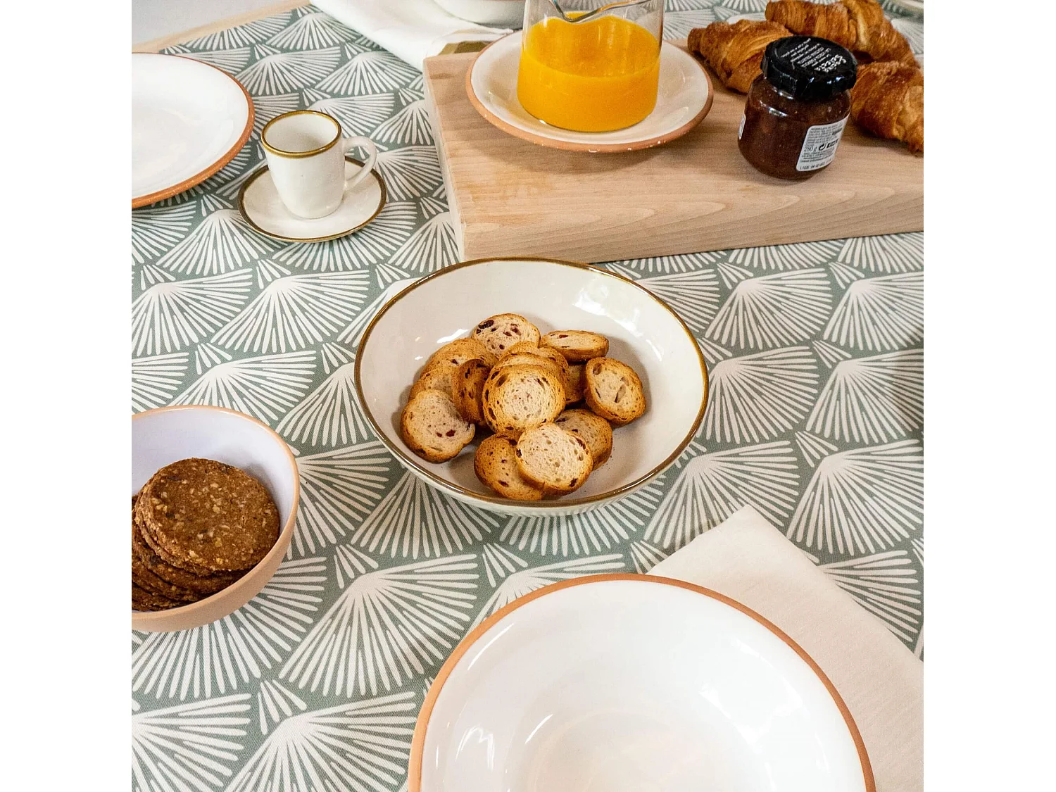 Nappe enduite anti-taches ASENA 4 - 100x140 cm