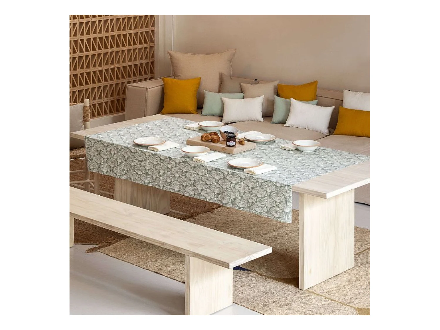 Mantel resinado antimanchas ASENA 4 - 100x140 cm
