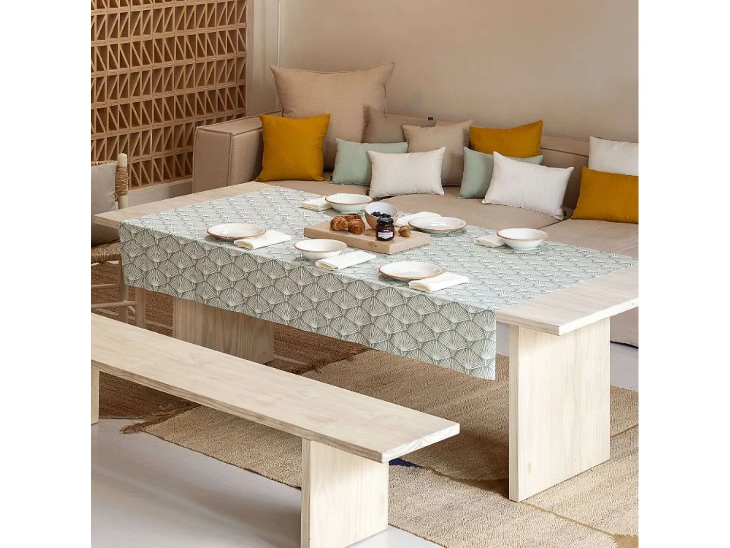 Mantel resinado antimanchas ASENA 4 - 100x140 cm