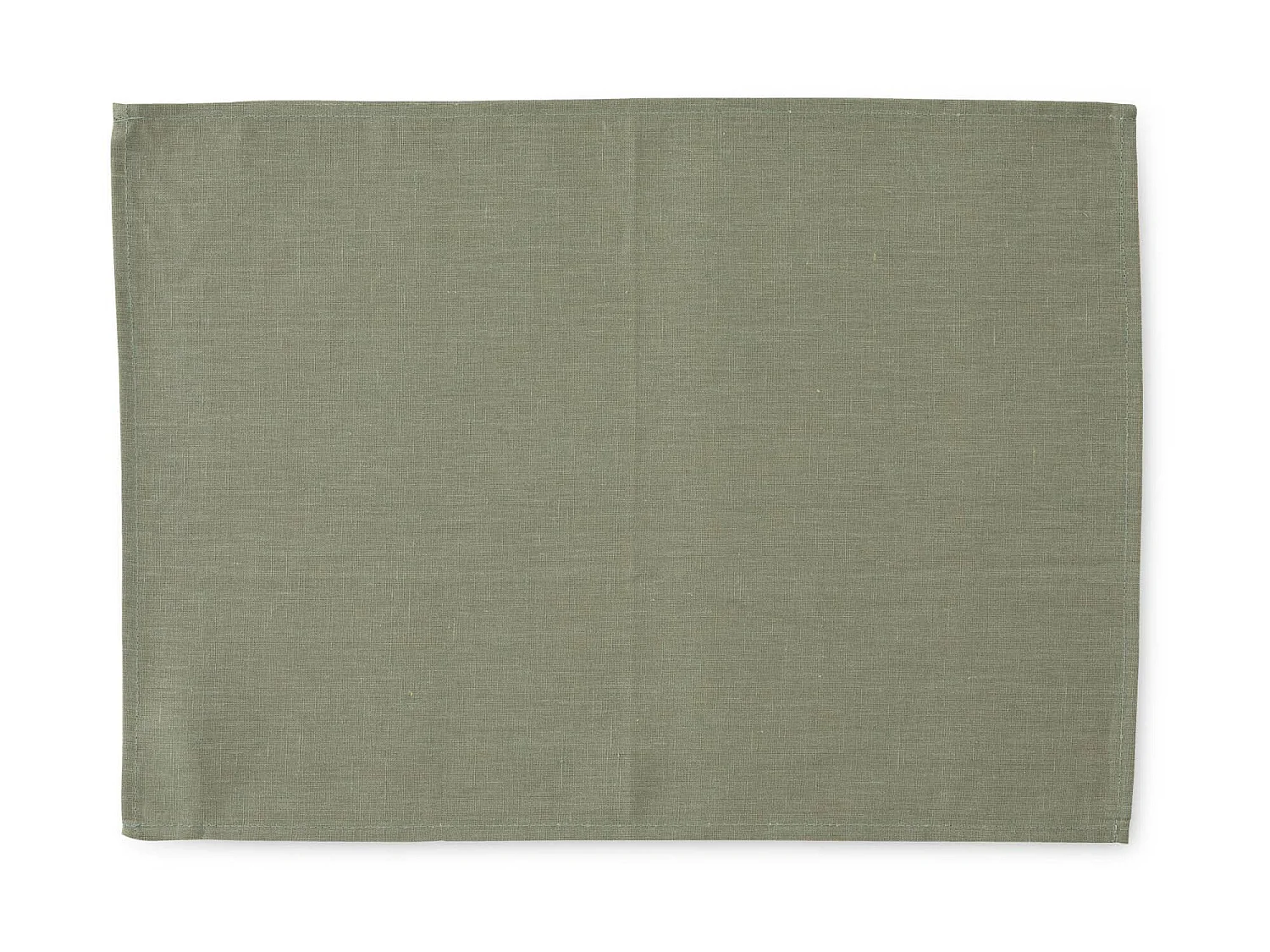 Pack 2 unidades mantel individual hidrófugo antimanchas Lino 100% Army Green 45x35 cm