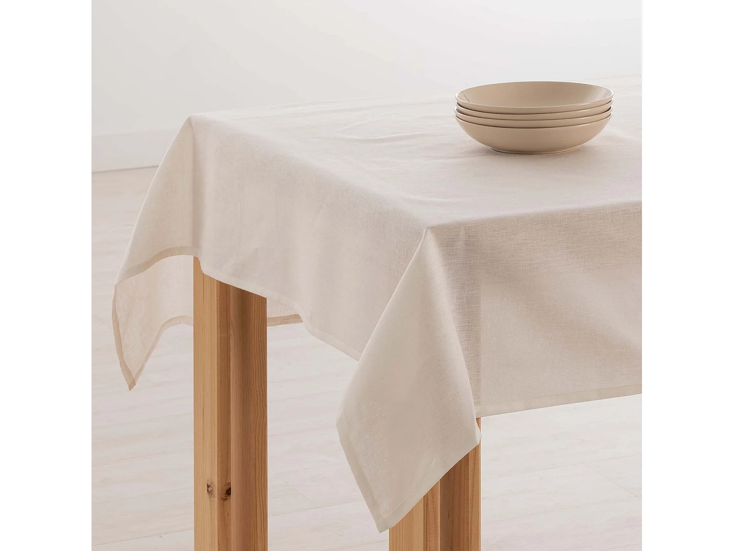 Mantel hidrofugo antimanchas Lino 100% Natural - 100x150 cm