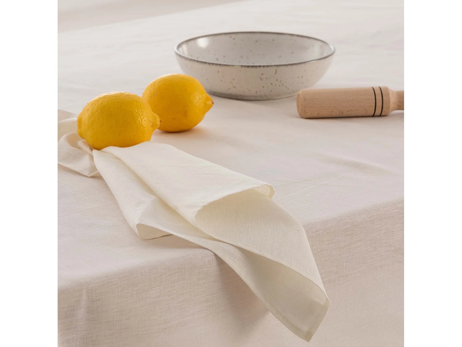 Mantel hidrofugo antimanchas Lino 100% Natural - 100x150 cm