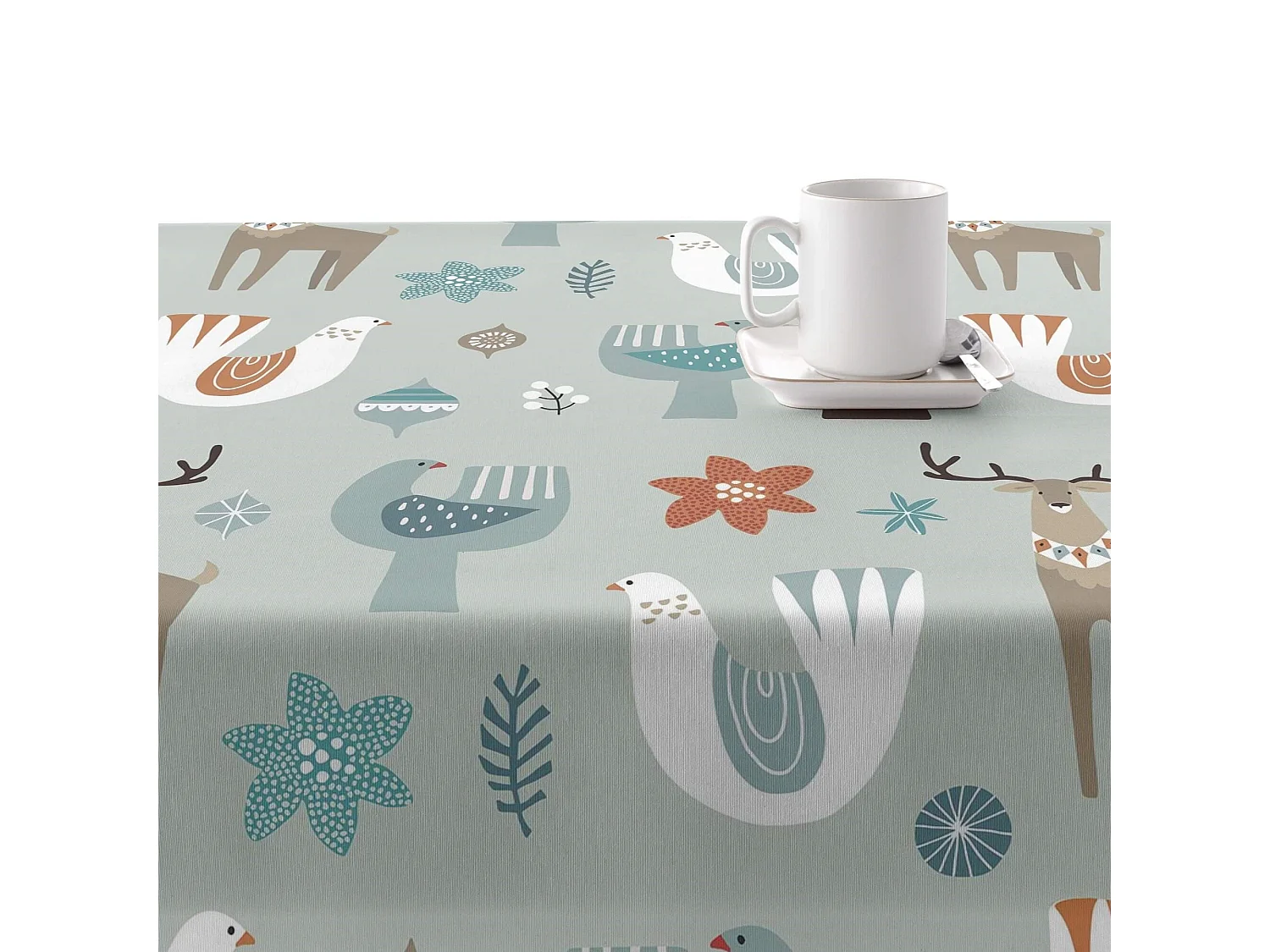 Nappe enduite anti-taches Merry Christmas 56 250x140 cm