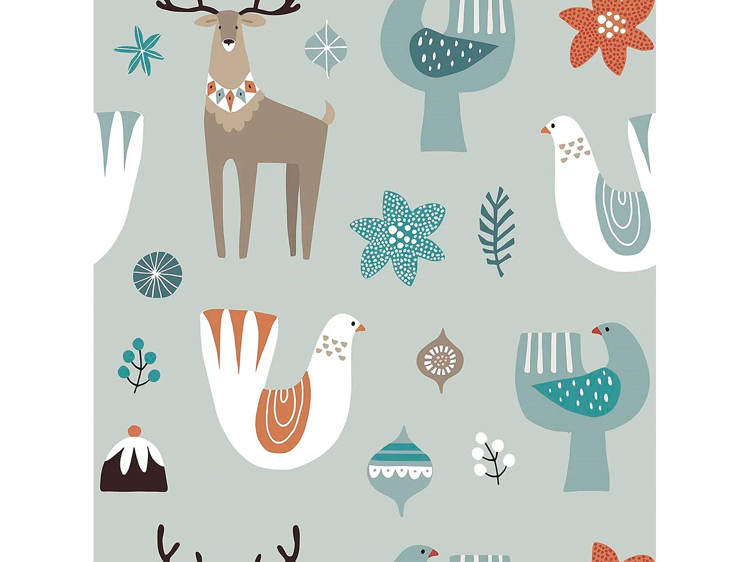 Nappe enduite anti-taches Merry Christmas 56 250x140 cm