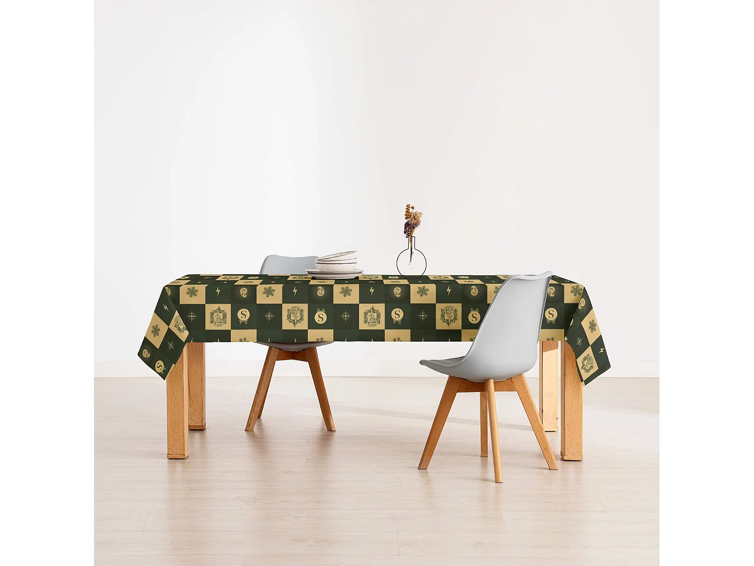 Mantel resinado antimanchas Slytherin Christmas - 100X140 cm