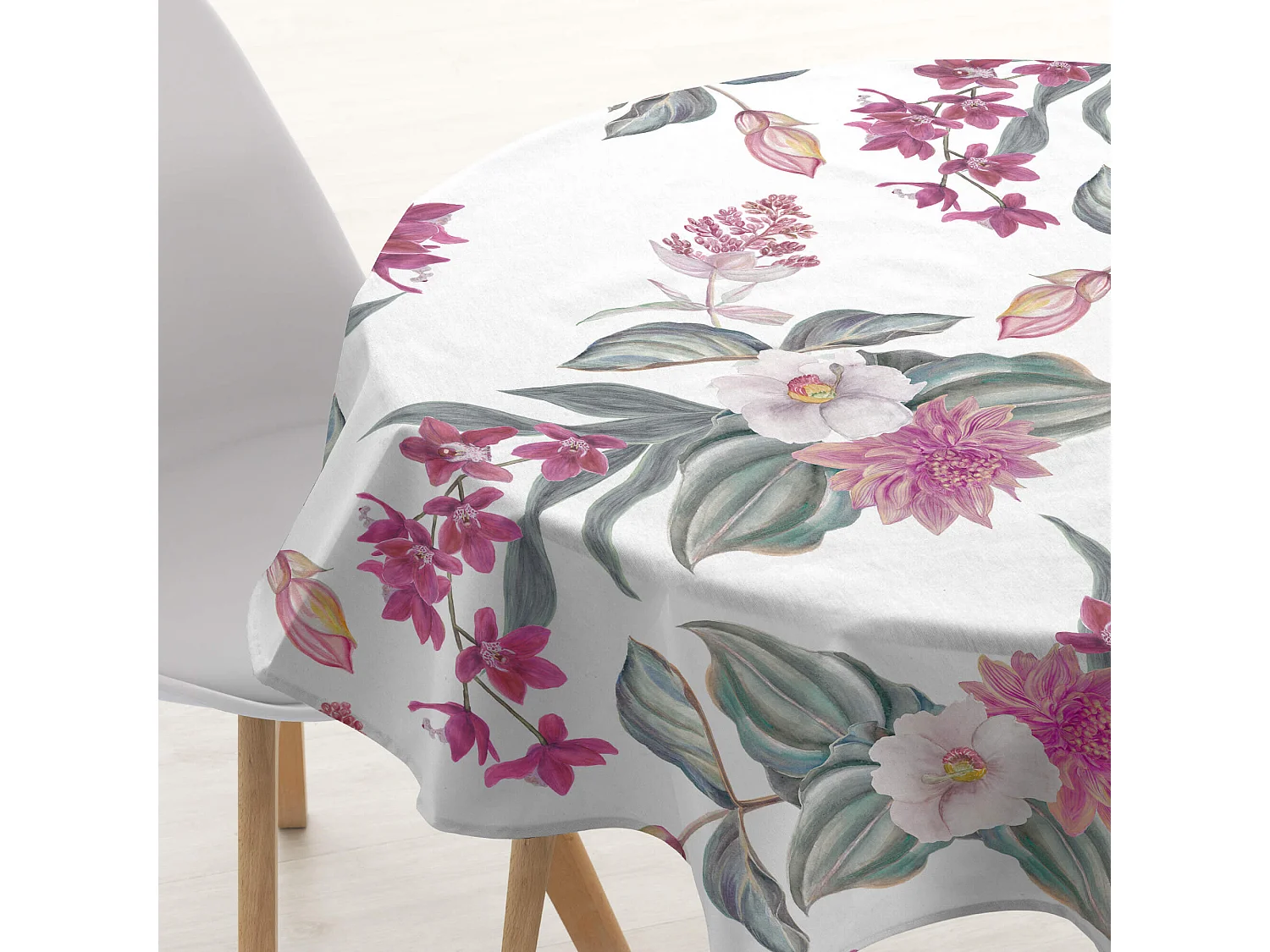 Mantel redondo resinado antimanchas 0120-246 - Diámetro 100 cm