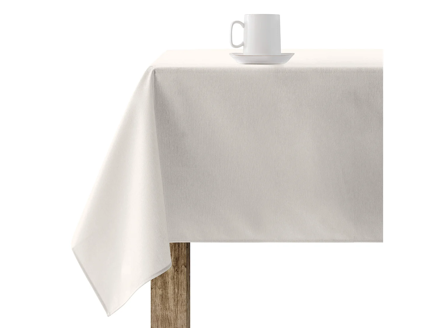 Mantel resinado antimanchas XL Liso Lino 102 - 100x180 cm
