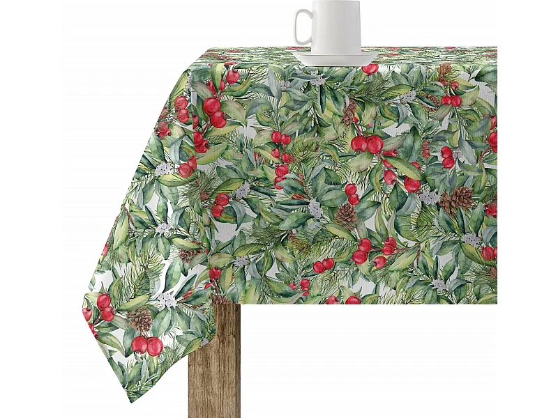 Mantel resinado antimanchas Navidad 13 300x140 cm