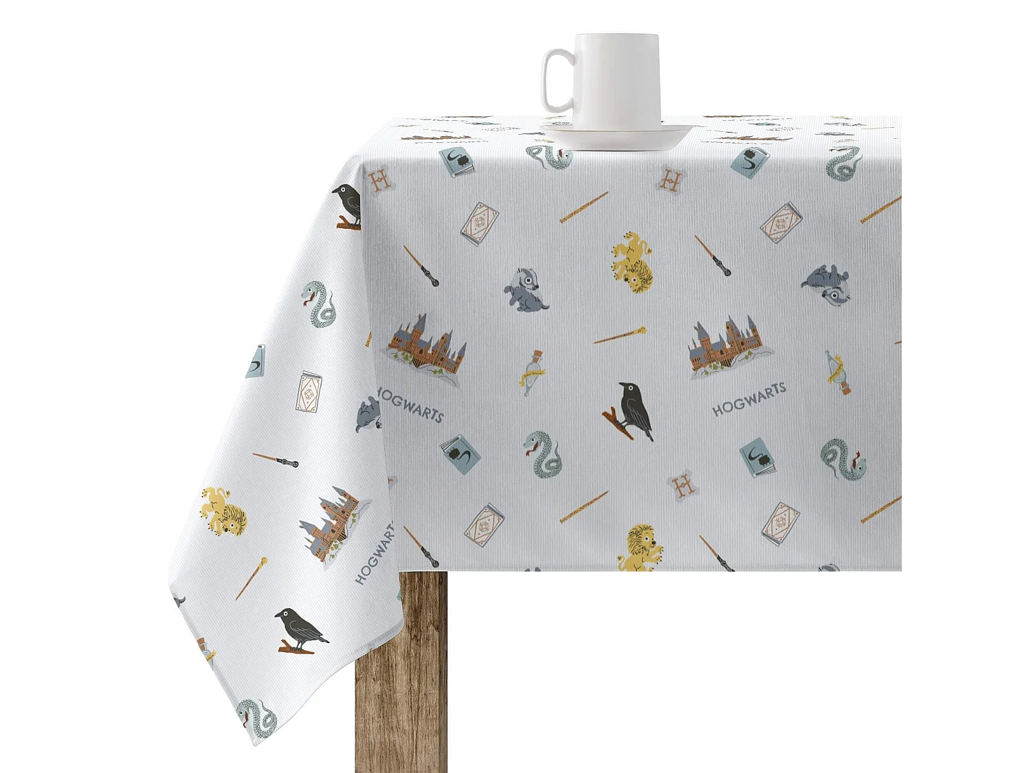 Mantel resinado antimanchas Childish Hogwarts - 250X140 cm