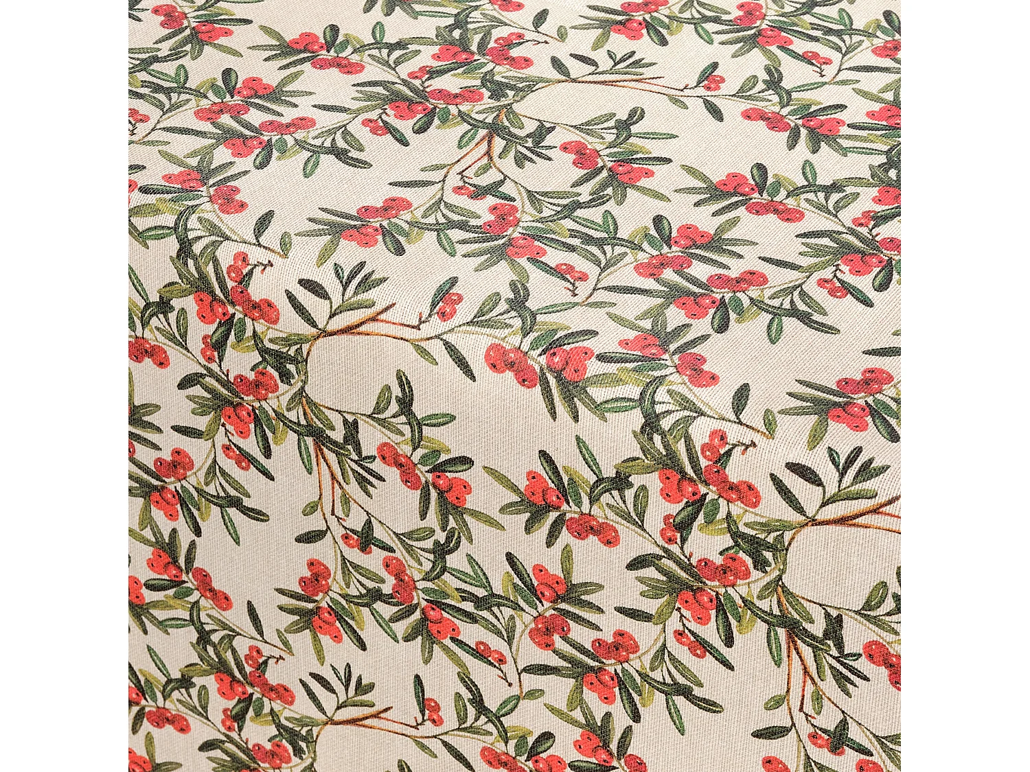 Mantel resinado antimanchas Navidad Hojas 200x140 cm