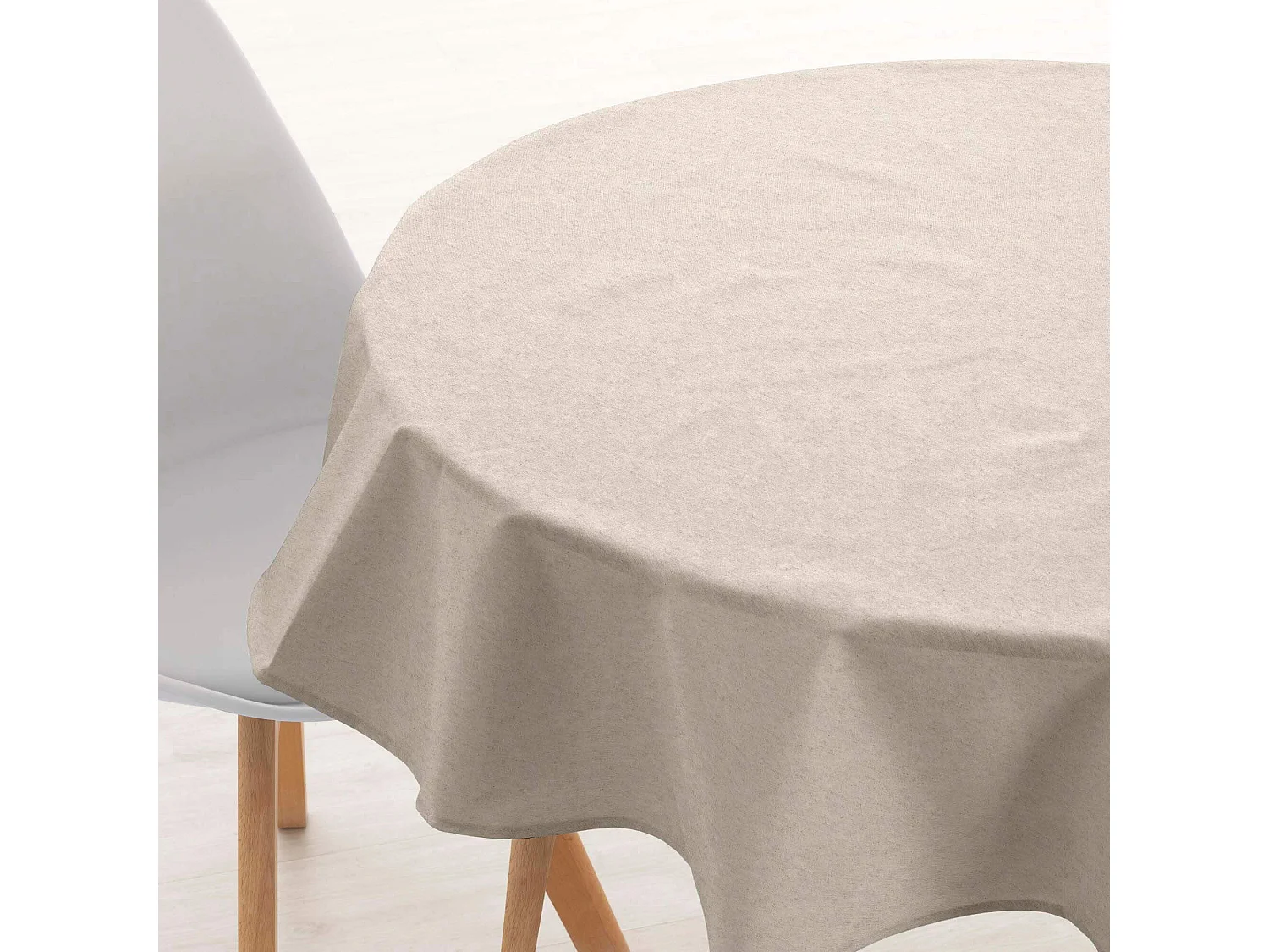 Mantel redondo resinado antimanchas Levante 101 - Diámetro 140 cm