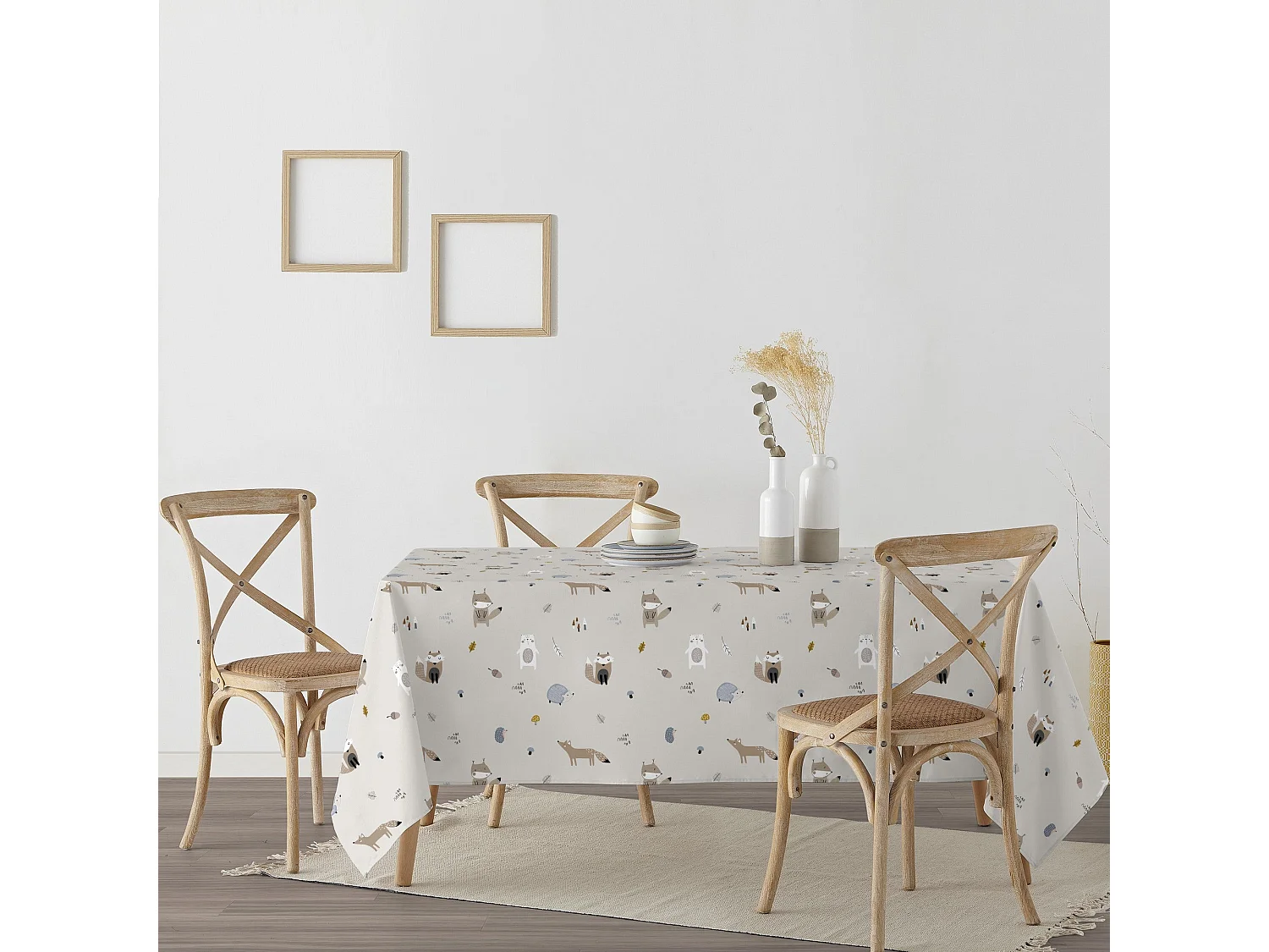 Mantel resinado antimanchas Kenai - 250x140 cm