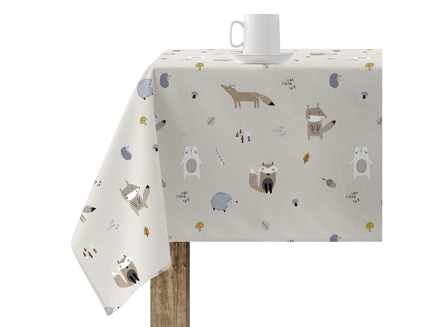 Mantel resinado antimanchas Kenai - 250x140 cm