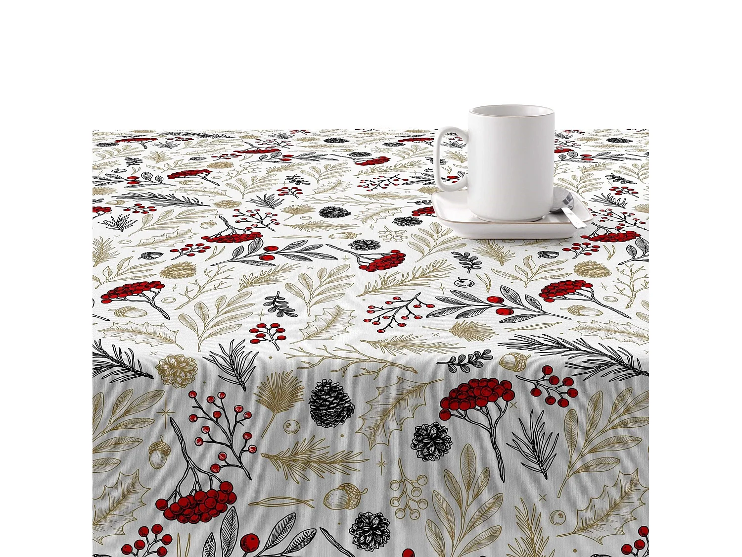 Mantel resinado antimanchas Merry Christmas 34 300x140 cm